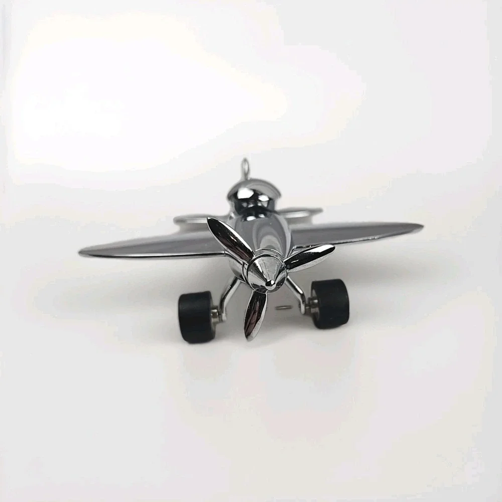 TROIKA Germany Polished Metal Airplane Magnetic‎ Paperweight / Desk Decor